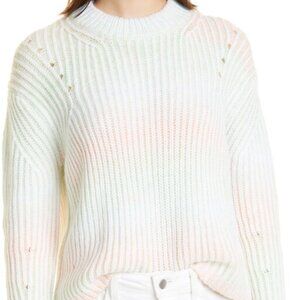 La Ligne Rib Tie Dye Wool Blend Sweater, Size S